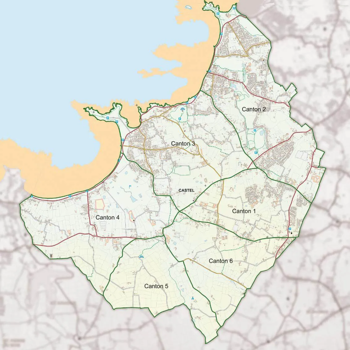 Castel Canton Map Castel Canton Map